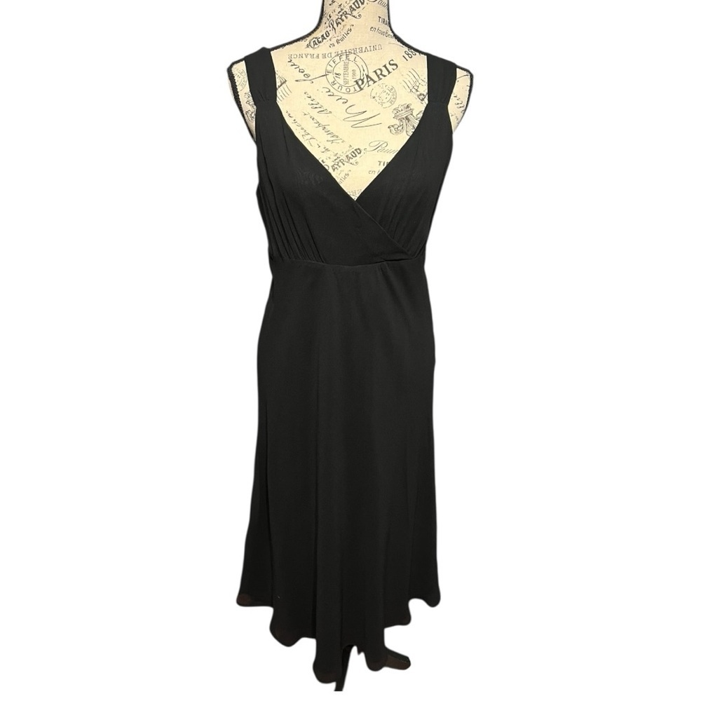 Garnet Hill Silk Little Black Dress Women’s Size 8